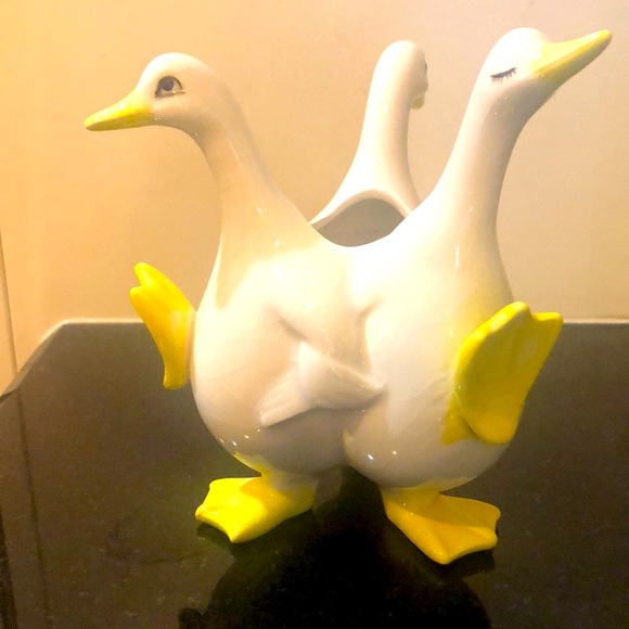 Fitz and Floyd Other - Dancing ducks vase - FITZ & FLOYD